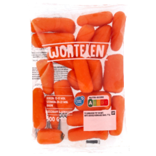 Wortelen geschrapt